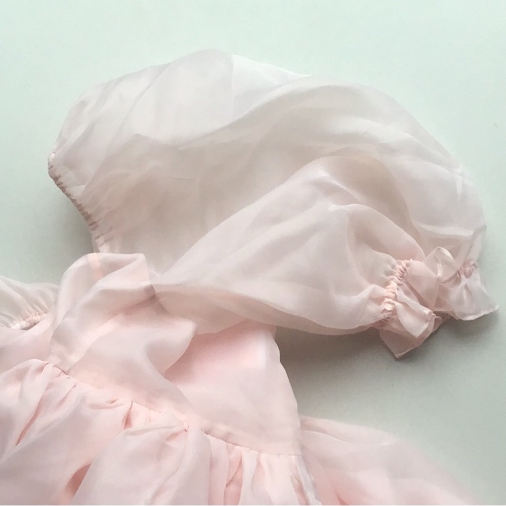 Selkie French puff dress in ballerina pink - Picture 12 of 16